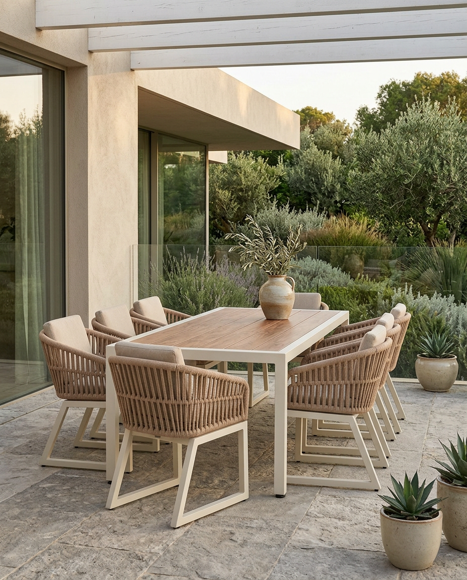 Comedor Montana Plus en terraza