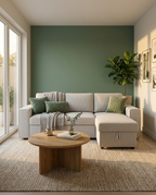 Sala Rubi Multifuncional con pared verde